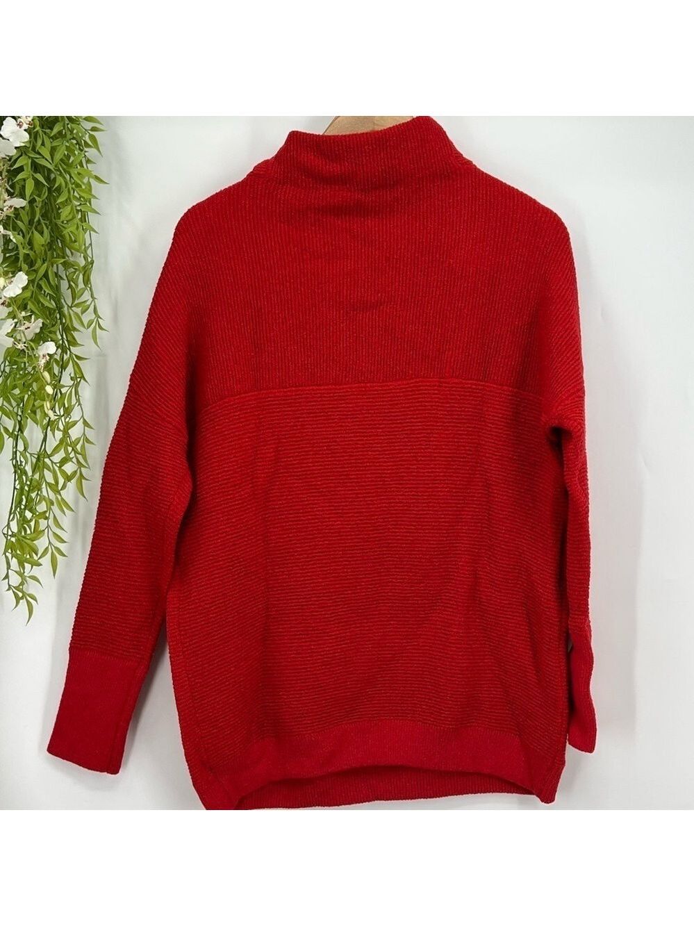 Cozy Red Turtleneck Sweater - Picture 5 of 5